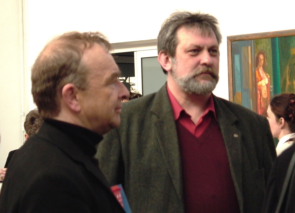 Wernisaż w dniu 14.04. 2004, M. Wojak i S. Sobolewski