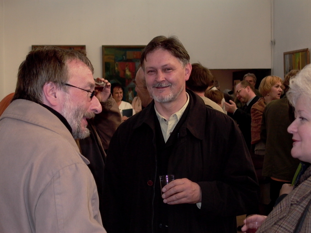 Wernisaż w dniu 14.04. 2004, m.in. R. Żygulski, J. Bujnowski