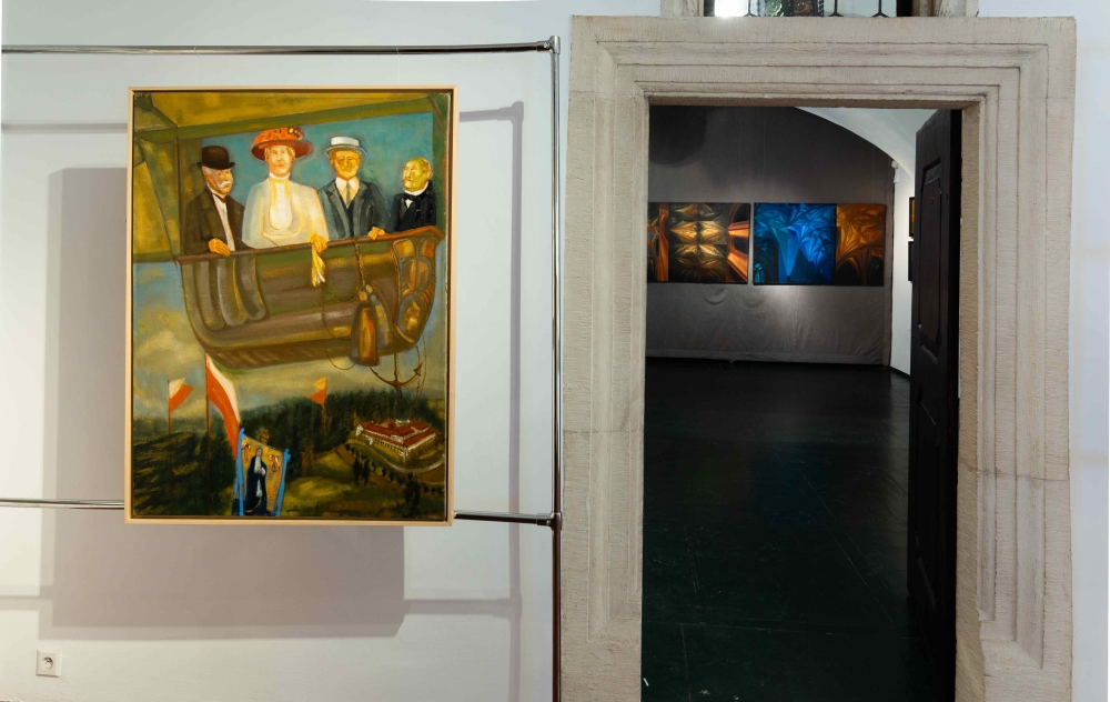 Obrazy  Elita , 1990-1991, w głębi z cyklu Katedra 2007-2010