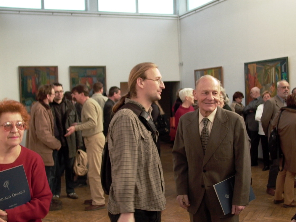 Wernisaż w dniu 14.04. 2004, m.in. Tato Józef Oramus