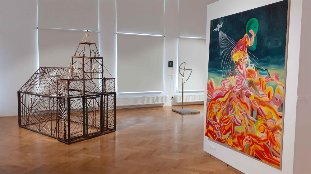 D. Rycharski (obiekt), M. Wielek (obraz), w głębi T. Opania (obiekt)