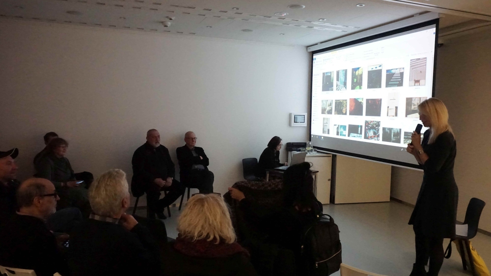 Prezentacje autorów spotkania w Pawilonie J. Czapskiego