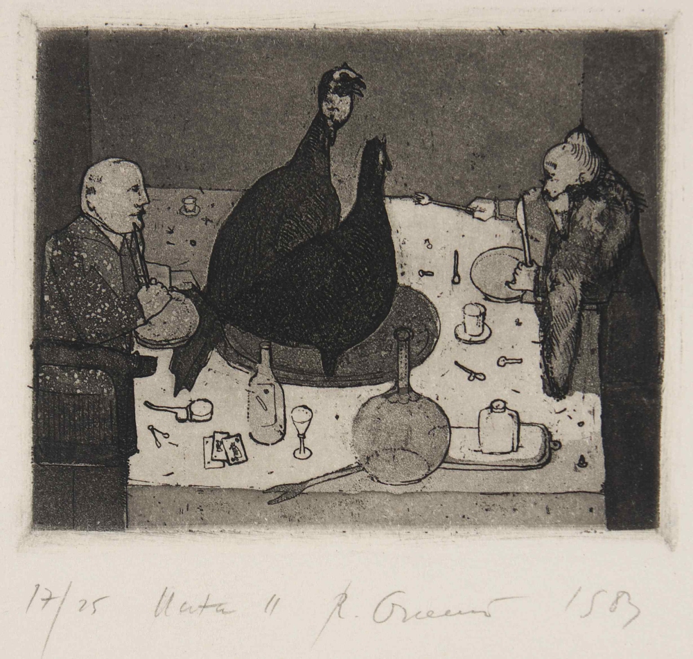 R.Oramus, Uczta II, 1983, intaglio