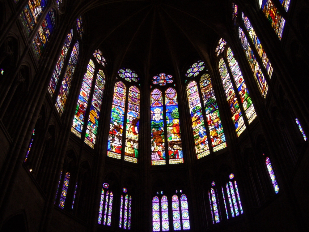 Witraże chóru bazyliki Saint - Denis, Paryż