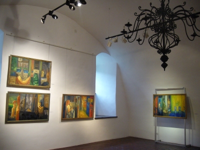 Obrazy z cyklu Rytuały codzienności z lat 2002-2003