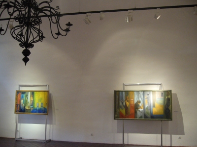 Obrazy z cyklu Rytuały codzienności z lat 2002-2003