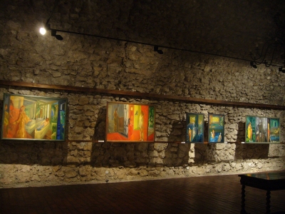 Obrazy z cyklu Rytuały codzienności z lat 2000-2003