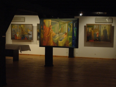 Obrazy z cyklu Rytuały codzienności z lat 2000-2003