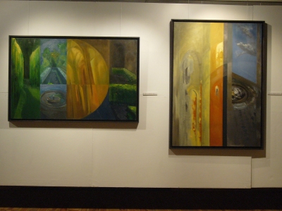 Obrazy z cyklu Realne - nierealne z lat 2004-2005